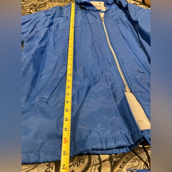 Vintage Blue Activewear Jacket Size 2X. Removable Hood. See pictures for size. - Picture 3 of 7